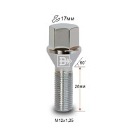 Болт M12x1.25 S28 H17 Cr конус Вектор 1806 Cr