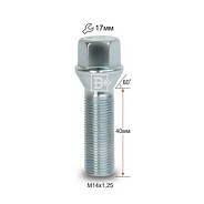 Болт M14x1.25 S40 H17 Zn конус Вектор 077157 Z